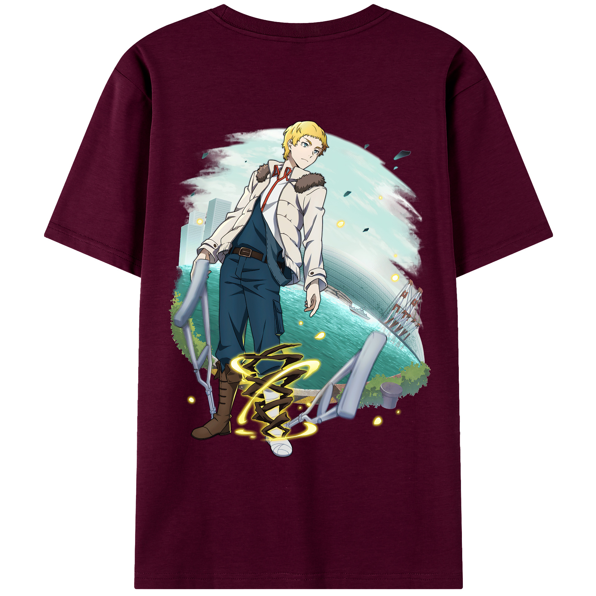 （画像用） 文豪ストレイドッグス Bungo Stray Dogs レディース半袖Tシャツ(バックプリント)